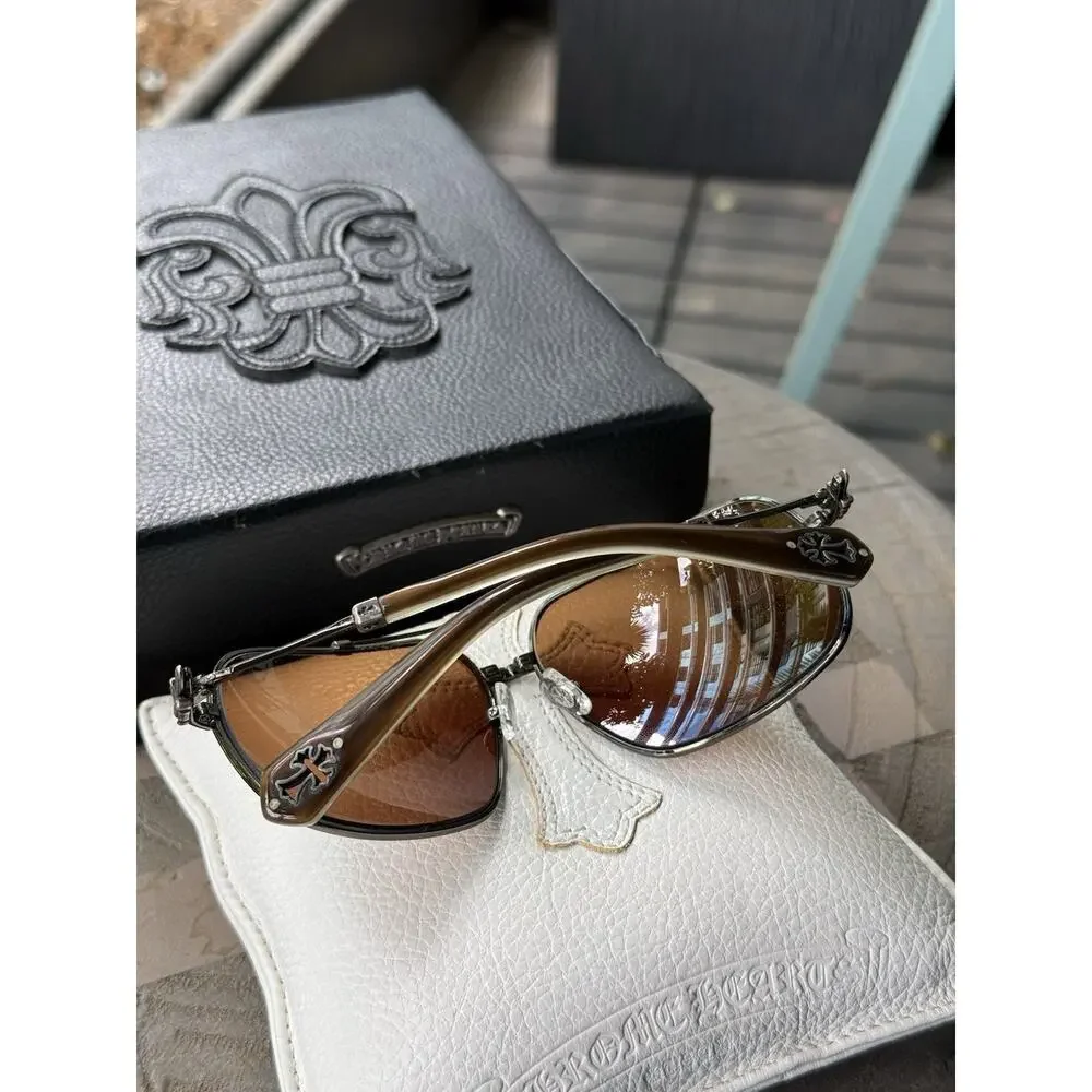 Chrome Hearts QUICKIE Sunglasses Glasses Aviator Cross Hardware Rare Vintage